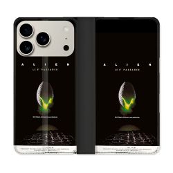 Housse cuir portefeuille Pour Iphone 18 Pro Max Alien Affiche