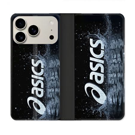 Housse cuir portefeuille Pour Iphone 18 Pro Max Asics