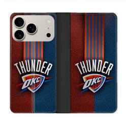 Housse cuir portefeuille Pour Iphone 18 Pro Max Basket Oklahoma City Thunder