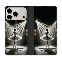 Housse cuir portefeuille Pour Iphone 18 Pro Max Danseuse Lumière