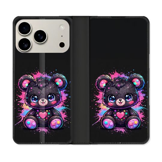 Housse cuir portefeuille Pour Iphone 18 Pro Max Fantastique Kawaii Mignon