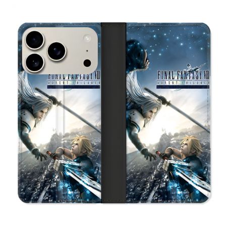 Housse cuir portefeuille Pour Iphone 18 Pro Max Final Fantaisy