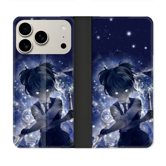 Housse cuir portefeuille Pour Iphone 18 Pro Max Manga Assassination Classroom Nagisa