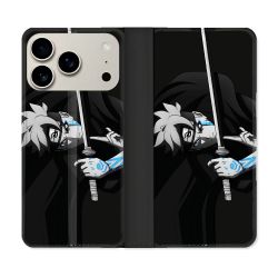 Housse cuir portefeuille Pour Iphone 18 Pro Max Manga Boruto Epée