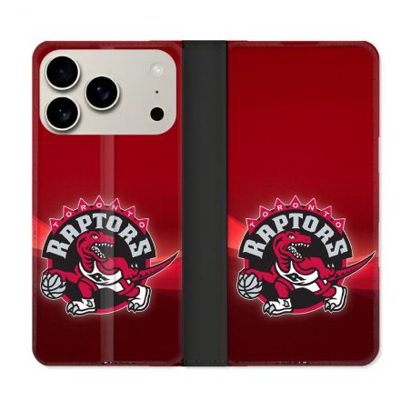 Housse cuir portefeuille Pour Iphone 18 Pro Basket Toronto Raptors