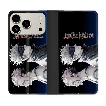 Housse cuir portefeuille Pour Iphone 18 Pro Max Manga Jujutsu Kaisen