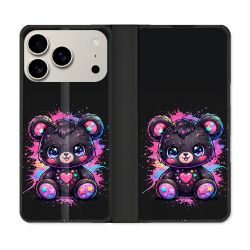 Housse cuir portefeuille Pour Iphone 18 Pro Fantastique Kawaii Mignon