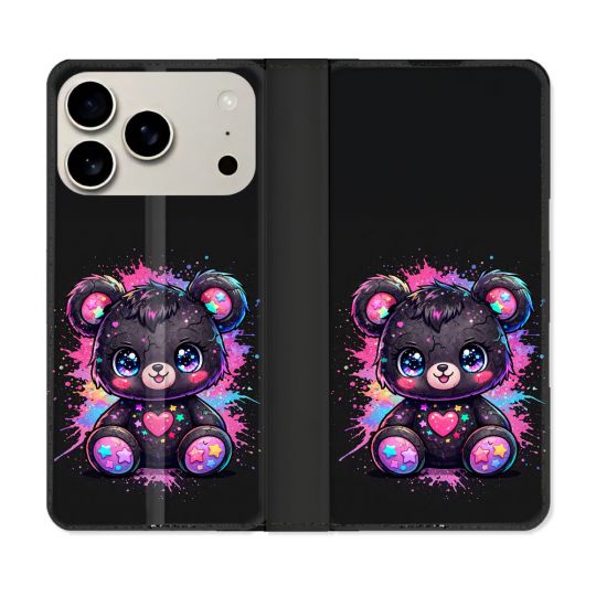 Housse cuir portefeuille Pour Iphone 18 Pro Fantastique Kawaii Mignon