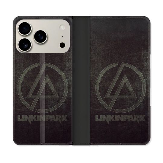 Housse cuir portefeuille Pour Iphone 18 Pro Max Musique Rock Linkin Park