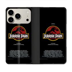 Housse cuir portefeuille Pour Iphone 18 Pro Jurassic Park Affiche