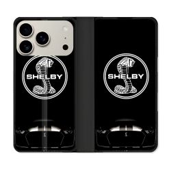 Housse cuir portefeuille Pour Iphone 18 Pro Max Shelby
