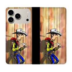 Housse cuir portefeuille Pour Iphone 18 Pro Lucky Luke