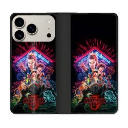 Housse cuir portefeuille Pour Iphone 18 Pro Max Stranger Things Affiche 3