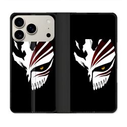 Housse cuir portefeuille Pour Iphone 18 Pro Manga Bleach Masque