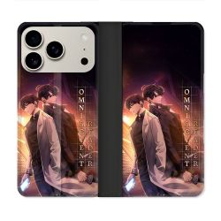Housse cuir portefeuille Pour Iphone 18 Pro Manga Lecteur Omniscient Affiche