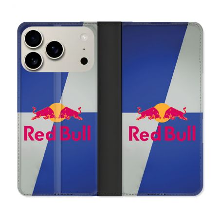 Housse cuir portefeuille Pour Iphone 18 Pro Red Bull Classique