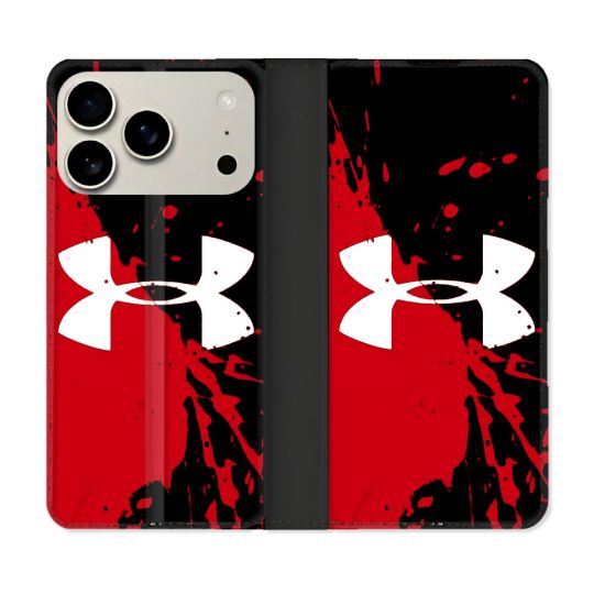 Housse cuir portefeuille Pour Iphone 18 Pro Under Armour