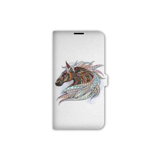 Housse cuir portefeuille Iphone 7 Animaux Etniques