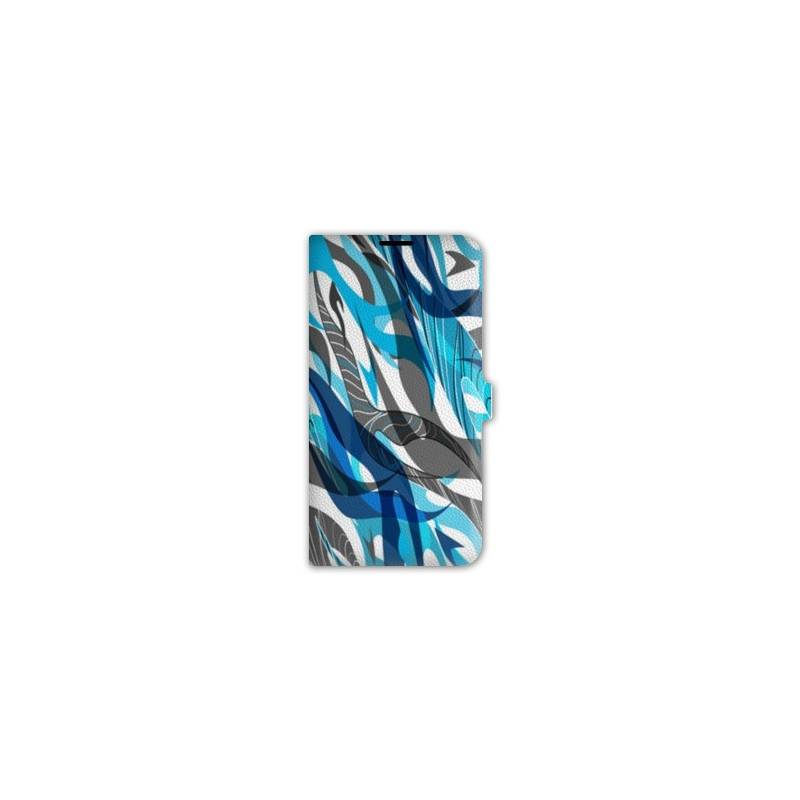 Housse cuir portefeuille iPhone 6 / 6s Etnic abstrait