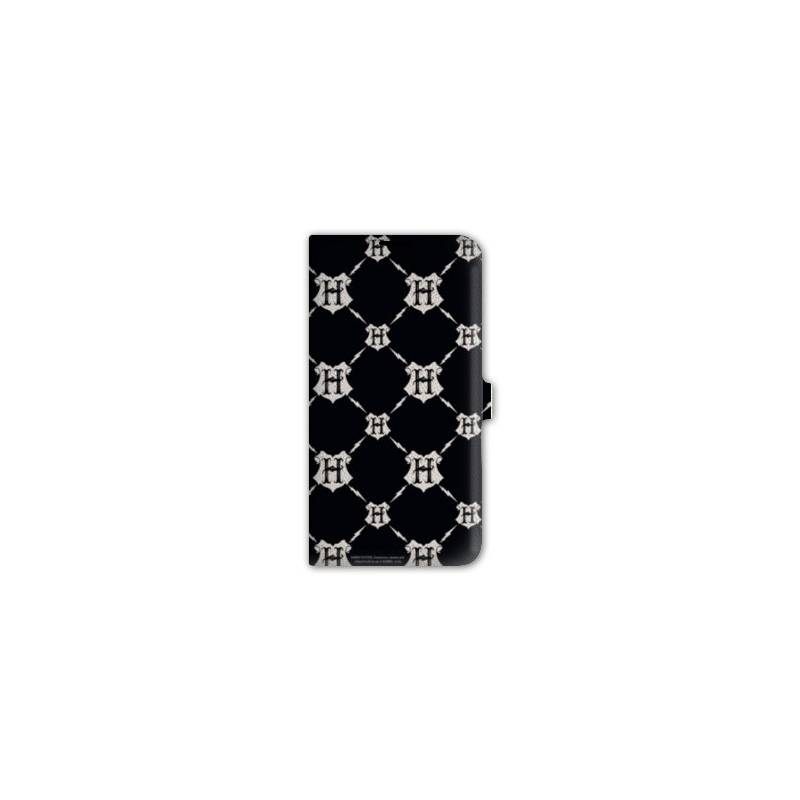 Housse cuir portefeuille Iphone 7 WB License harry potter pattern