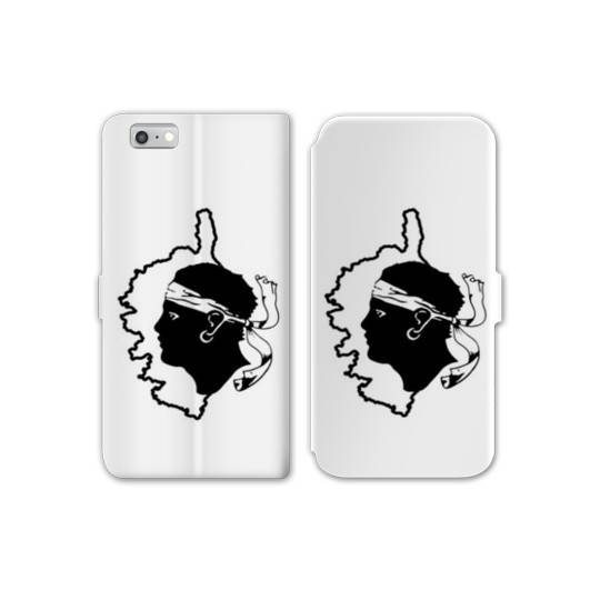 RV Housse cuir portefeuille Iphone 6 / 6s Corse