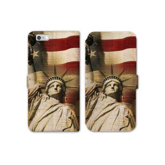 RV Housse cuir portefeuille Iphone 6 / 6s Amerique