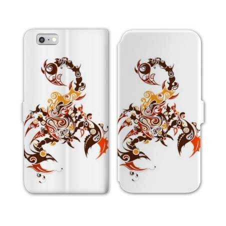 RV Housse cuir portefeuille Iphone 6 / 6s reptiles