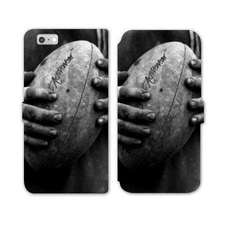 RV Housse cuir portefeuille Iphone 6 / 6s Rugby