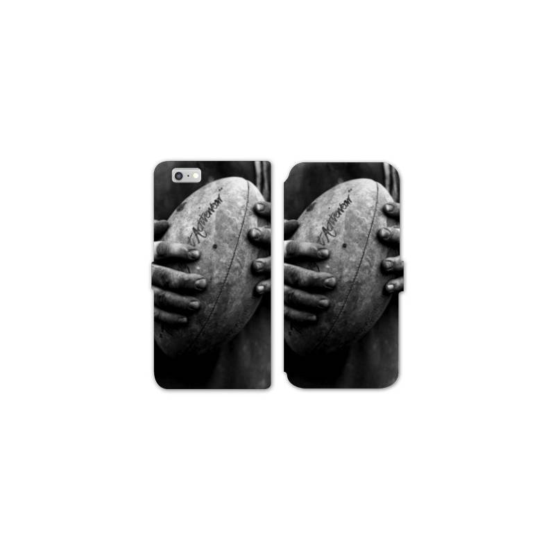 RV Housse cuir portefeuille Iphone 6 / 6s Rugby