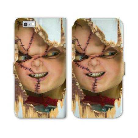 RV Housse cuir portefeuille Iphone 6 / 6s Horreur