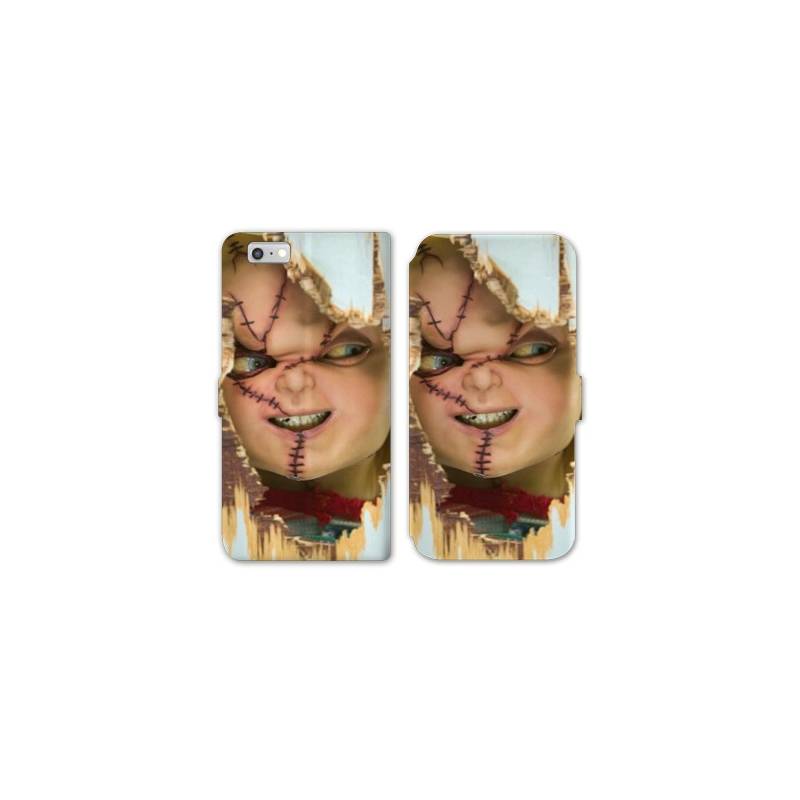 RV Housse cuir portefeuille Iphone 6 / 6s Horreur