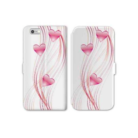 RV Housse cuir portefeuille Iphone 7 amour