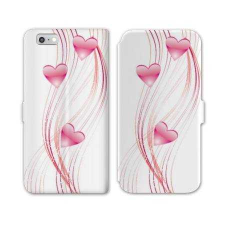 RV Housse cuir portefeuille Iphone 7 amour