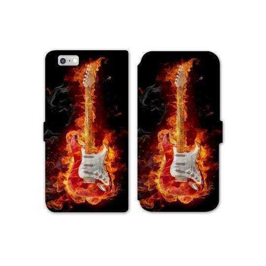 RV Housse cuir portefeuille Iphone 7 guitare