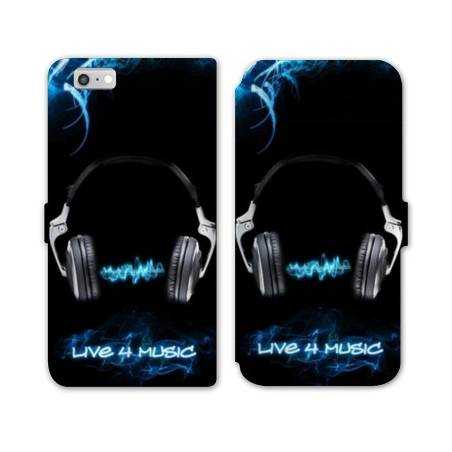 RV Housse cuir portefeuille Iphone 7 techno