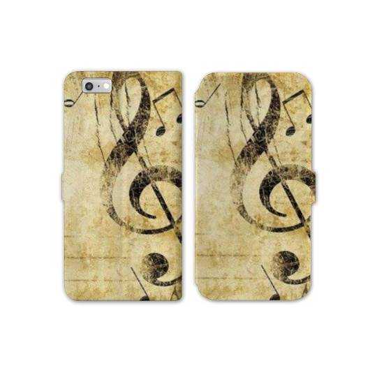 RV Housse cuir portefeuille Iphone 7 Musique