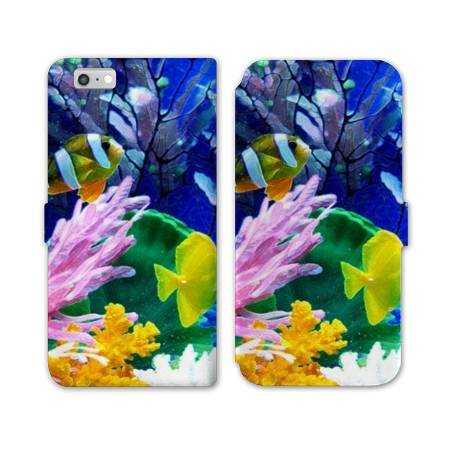 RV Housse cuir portefeuille Iphone 7 Mer