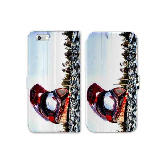 RV Housse cuir portefeuille Iphone 7 Moto
