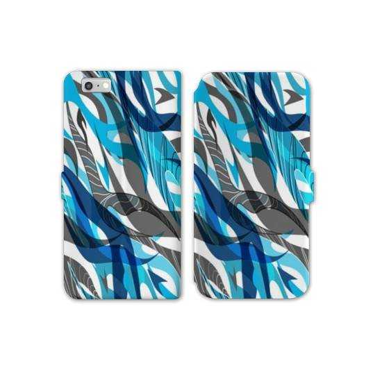 RV Housse cuir portefeuille Iphone 7 Etnic abstrait