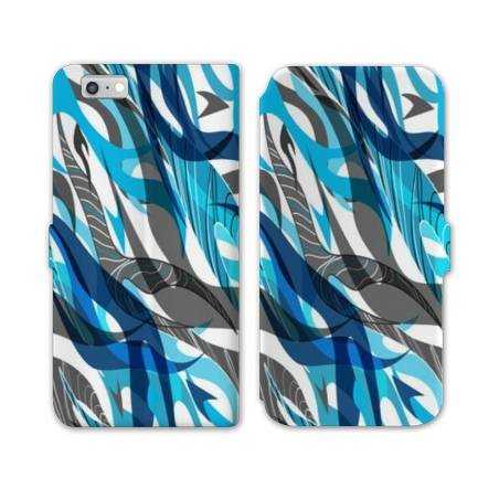 RV Housse cuir portefeuille Iphone 7 Etnic abstrait