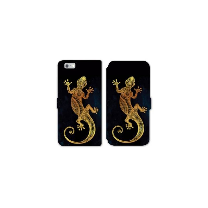 RV Housse cuir portefeuille Iphone 7 Animaux Maori