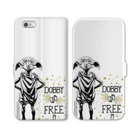 RV Housse cuir portefeuille Iphone 7 WB License harry potter dobby