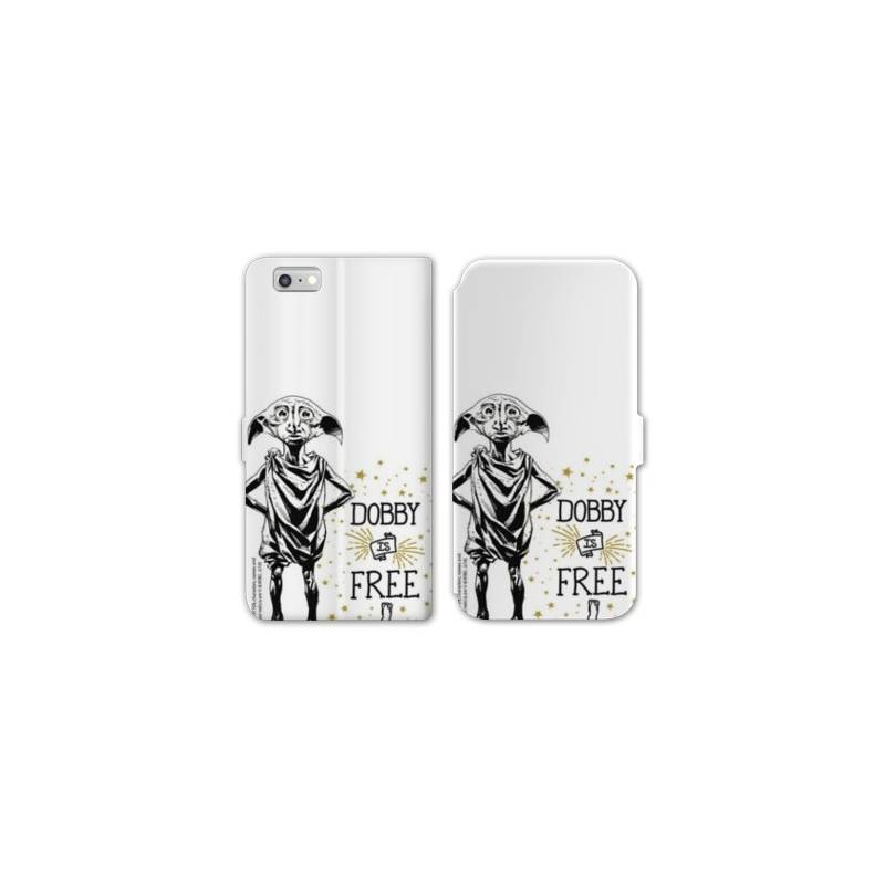 RV Housse cuir portefeuille Iphone 7 WB License harry potter dobby