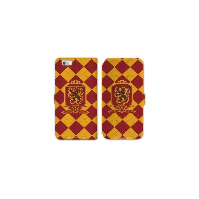 RV Housse cuir portefeuille Iphone 7 WB License harry potter ecole