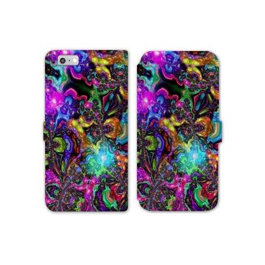 RV Housse cuir portefeuille Iphone 7 Psychedelic