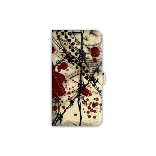 Housse cuir portefeuille Iphone 7 Grunge