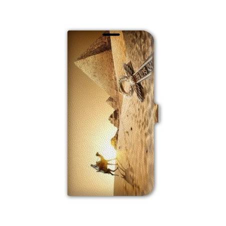 Housse cuir portefeuille Iphone 7 Egypte