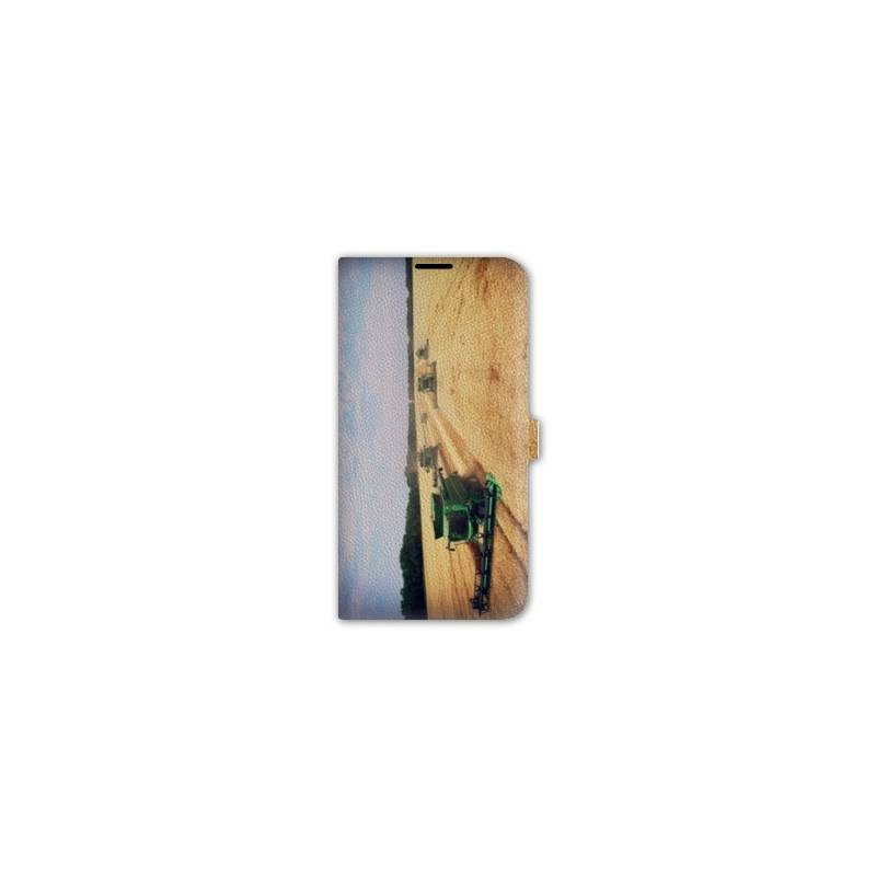 Housse cuir portefeuille Iphone 7 Agriculture