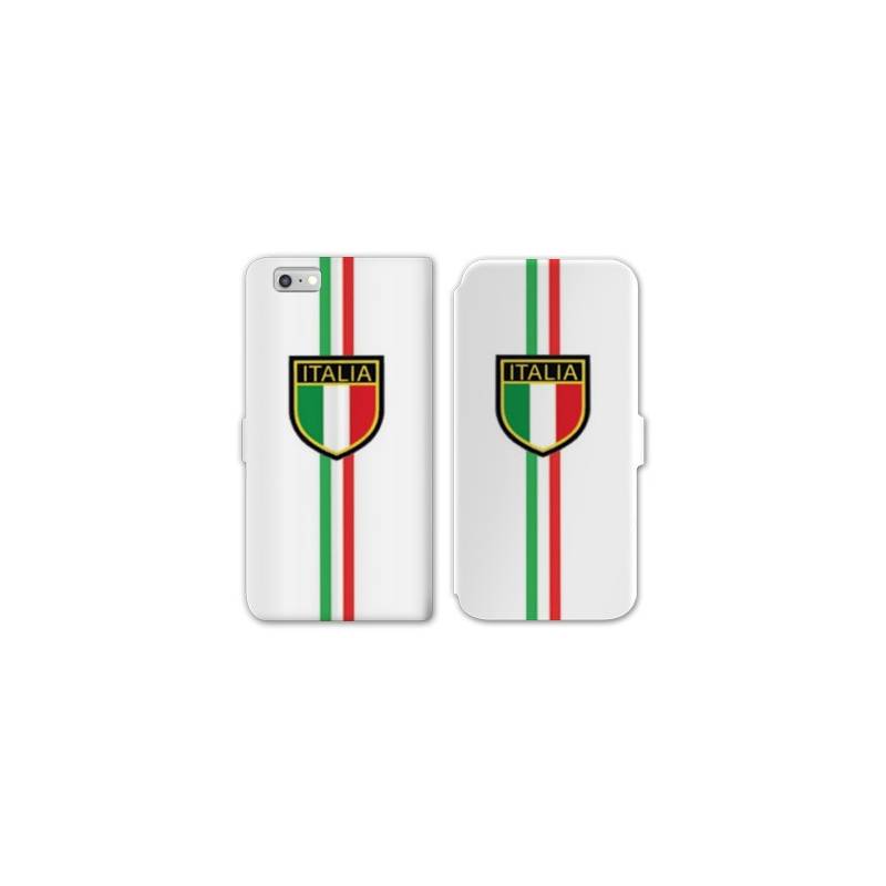 RV Housse cuir portefeuille Iphone 8 Italie
