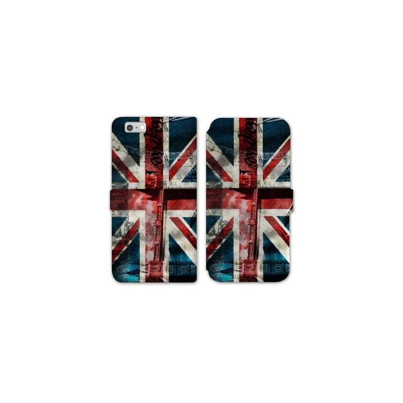 RV Housse cuir portefeuille Iphone 8 Angleterre